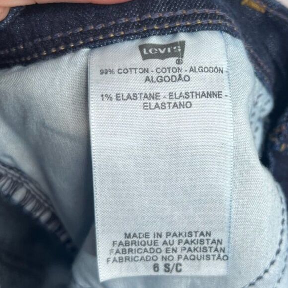 Levis 515 Bootcut Denim Jeans Dark Wash Non Destructed Size 6S - Picture 9 of 10